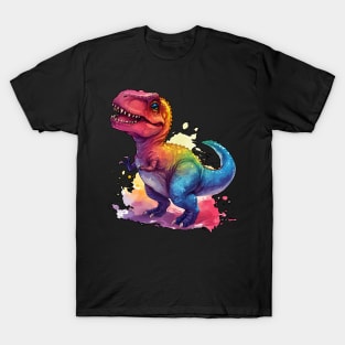 Colorsplash T-rex! T-Shirt